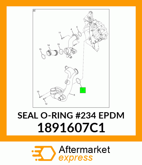 SEAL O-RING #234 EPDM 1891607C1