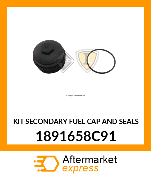 KIT SECONDARY FUEL CAP AND SEALS 1891658C91