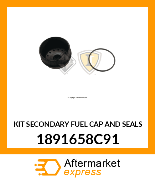 KIT SECONDARY FUEL CAP AND SEALS 1891658C91