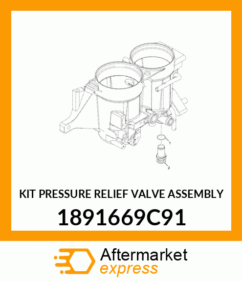 KIT PRESSURE RELIEF VALVE ASSEMBLY 1891669C91