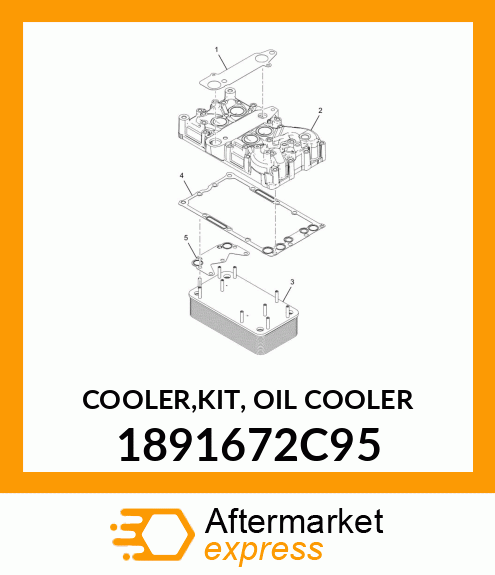 COOLER,KIT, OIL COOLER 1891672C95