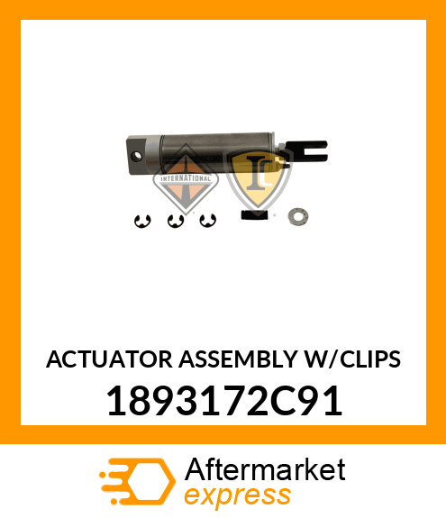 ACTUATOR ASSEMBLY W/CLIPS 1893172C91