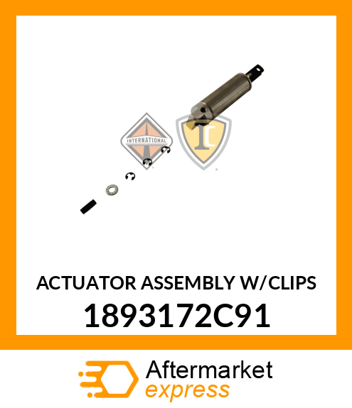 ACTUATOR ASSEMBLY W/CLIPS 1893172C91