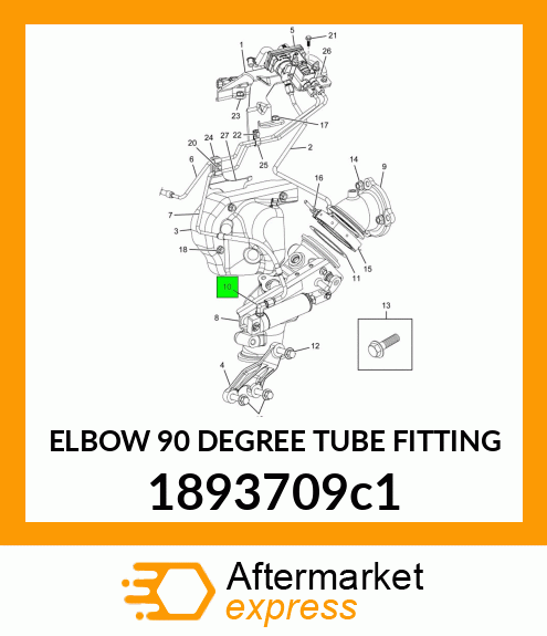 ELBOW 90 DEGREE TUBE FITTING 1893709c1