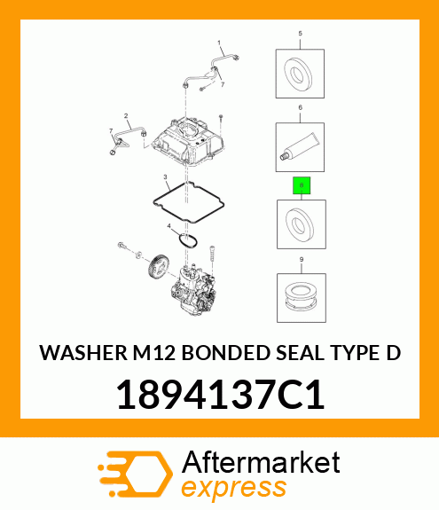 WASHER M12 BONDED SEAL TYPE D 1894137C1