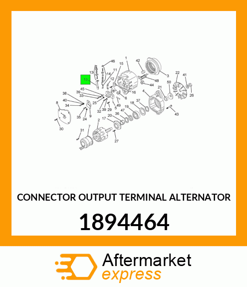 CONNECTOR OUTPUT TERMINAL ALTERNATOR 1894464