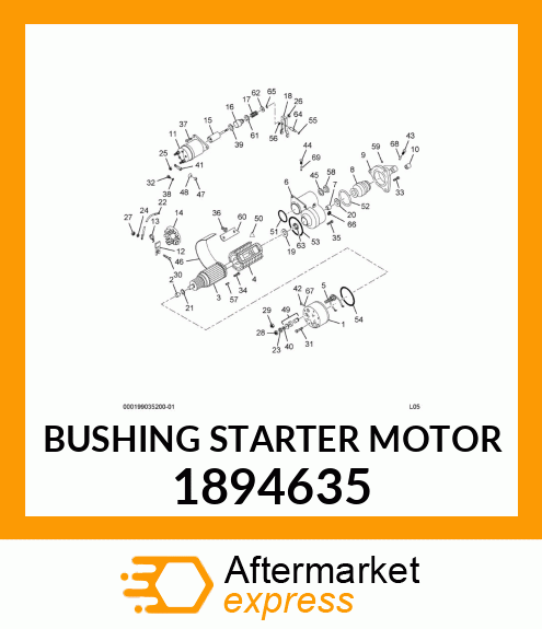 BUSHING STARTER MOTOR 1894635