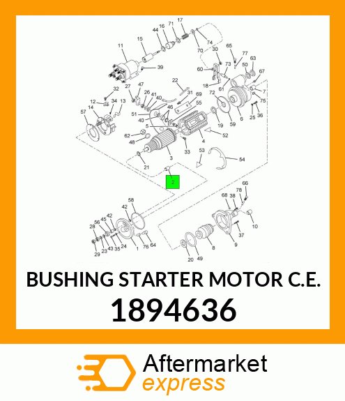 BUSHING STARTER MOTOR C.E. 1894636