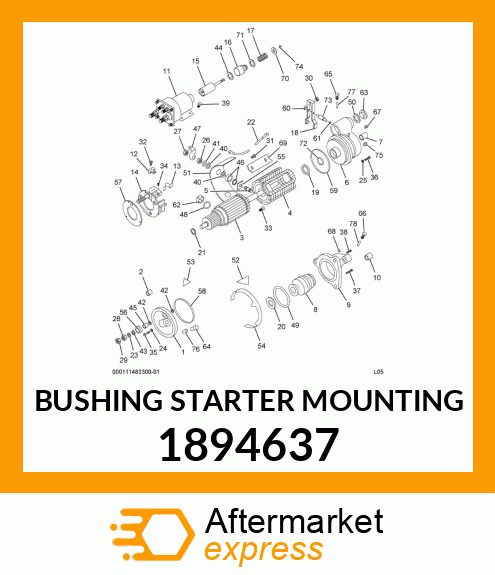 BUSHING STARTER MOUNTING 1894637