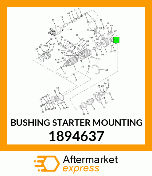 BUSHING STARTER MOUNTING 1894637