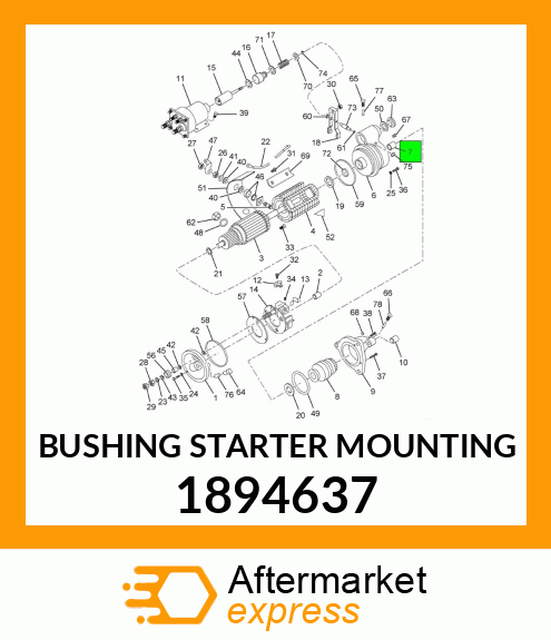 BUSHING STARTER MOUNTING 1894637