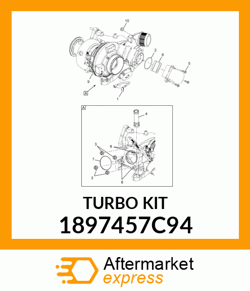 KIT, TURBOCHARGER HP 1897457C94