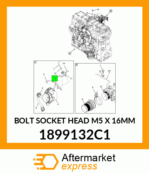 BOLT SOCKET HEAD M5 X 16MM 1899132C1