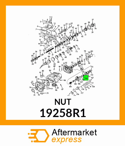 NUT, LOCK 1/2" 19258R1