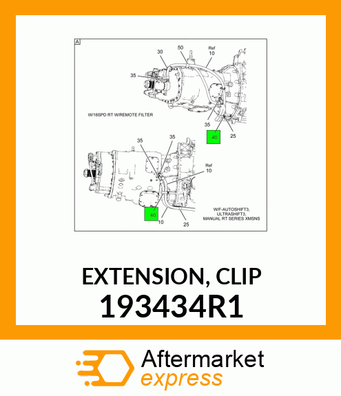 EXTENSION, CLIP 193434R1