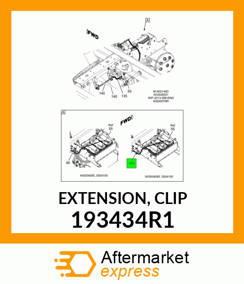 EXTENSION, CLIP 193434R1