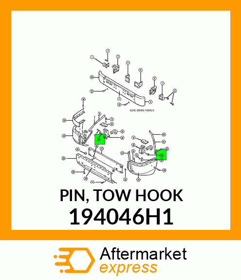 PIN, TOW HOOK 194046H1