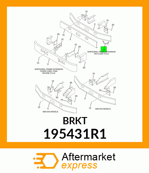 PLATE, STEP BUMPER 195431R1