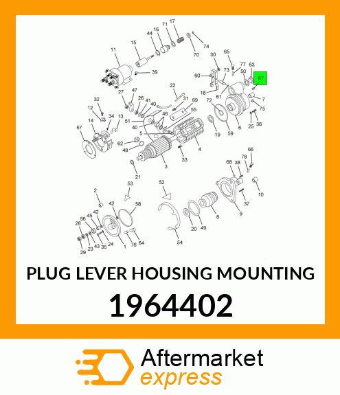 PLUG LEVER HOUSING MOUNTING 1964402