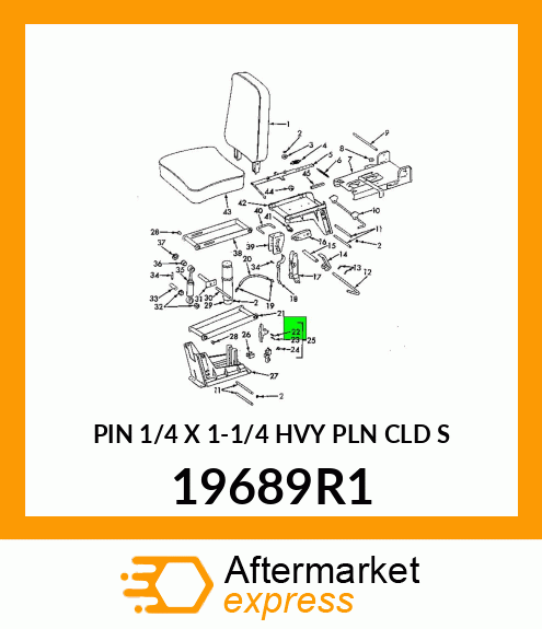 PIN 1/4 X 1-1/4 HVY PLN CLD S 19689R1