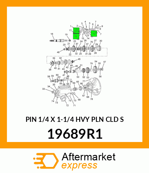 PIN 1/4 X 1-1/4 HVY PLN CLD S 19689R1