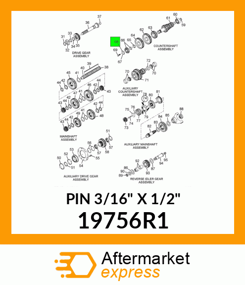 PIN 3/16" X 1/2" 19756R1