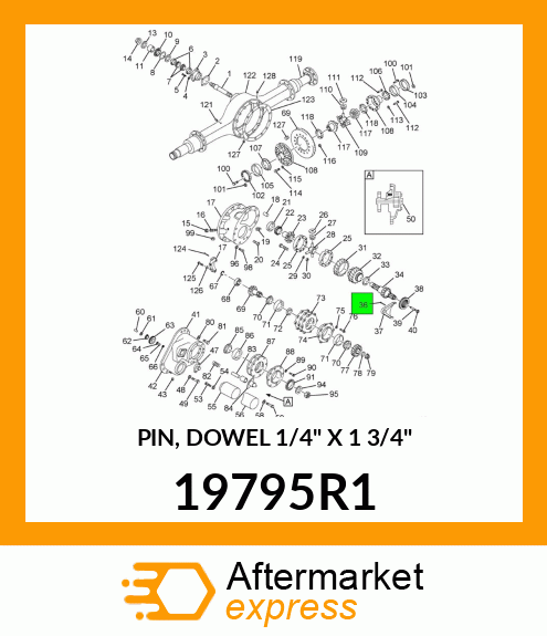 PIN, DOWEL 1/4" X 1 3/4" 19795R1