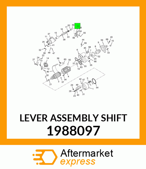 LEVER ASSEMBLY SHIFT 1988097