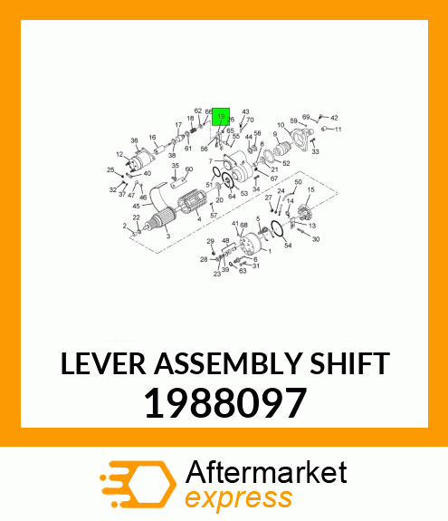 LEVER ASSEMBLY SHIFT 1988097