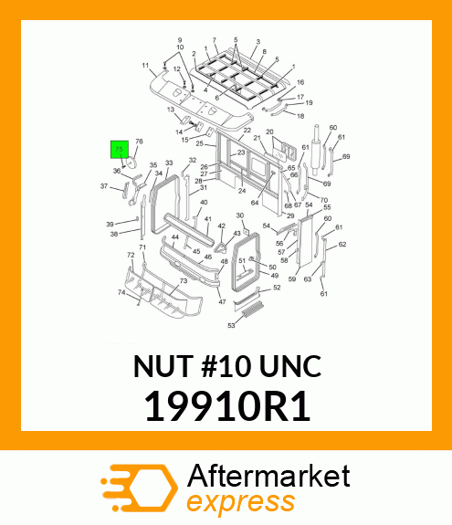 NUT #10 UNC 19910R1