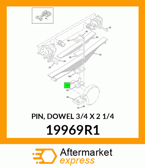 PIN, DOWEL 3/4" X 2 1/4" 19969R1