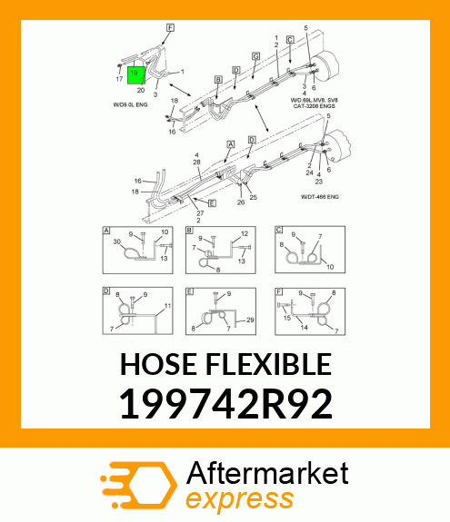 HOSE FLEXIBLE 199742R92