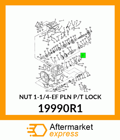 NUT 1-1/4-EF PLN P/T LOCK 19990R1