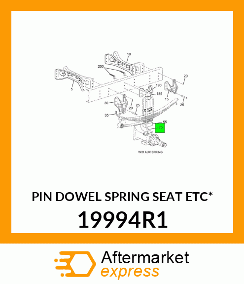 PIN DOWEL SPRING SEAT ETC* 19994R1