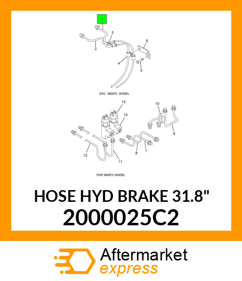HOSE HYD BRAKE 31.8" 2000025C2