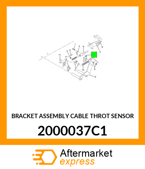 BRACKET ASSEMBLY CABLE THROT SENSOR 2000037C1
