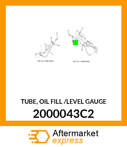 TUBE, OIL FILL /LEVEL GAUGE 2000043C2