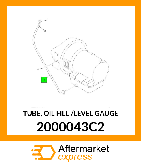 TUBE, OIL FILL /LEVEL GAUGE 2000043C2