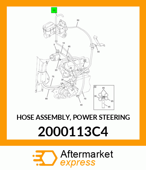 HOSE ASSEMBLY, POWER STEERING 2000113C4