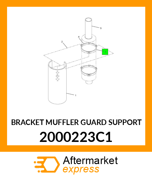 BRACKET MUFFLER GUARD SUPPORT 2000223C1