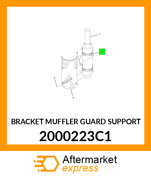 BRACKET MUFFLER GUARD SUPPORT 2000223C1