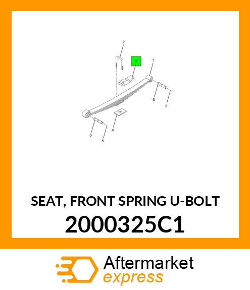 SEAT, FRONT SPRING U-BOLT 2000325C1