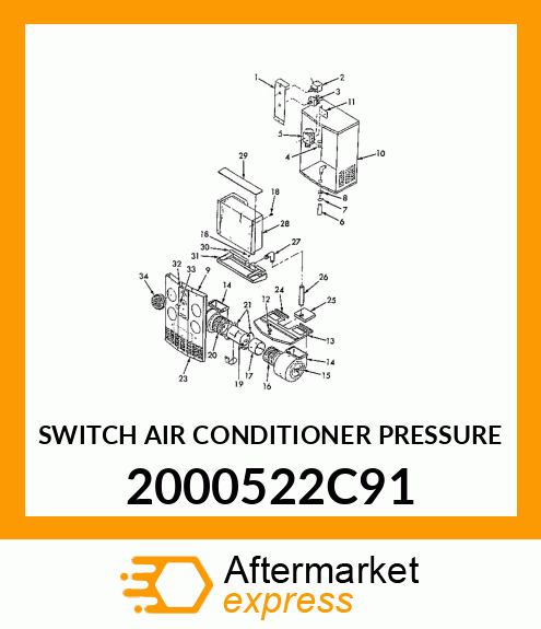 SWITCH AIR CONDITIONER PRESSURE 2000522C91