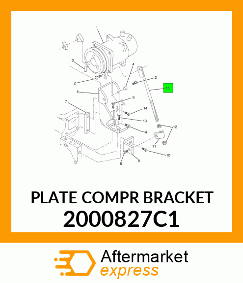 PLATE COMPR BRACKET 2000827C1