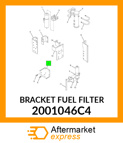 BRACKET FUEL FILTER 2001046C4