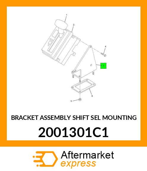 BRACKET ASSEMBLY SHIFT SEL MOUNTING 2001301C1