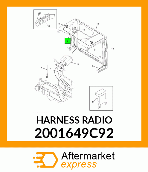 HARNESS RADIO 2001649C92