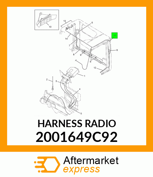 HARNESS RADIO 2001649C92