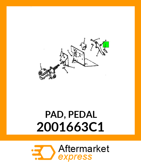 PAD, PEDAL 2001663C1