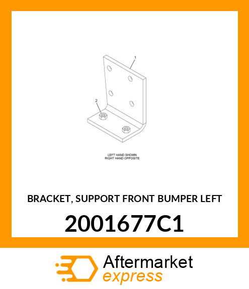 BRACKET, SUPPORT FRONT BUMPER LEFT 2001677C1